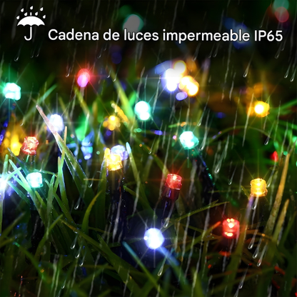 Luces de Navidad con Panel Solar 20 metros