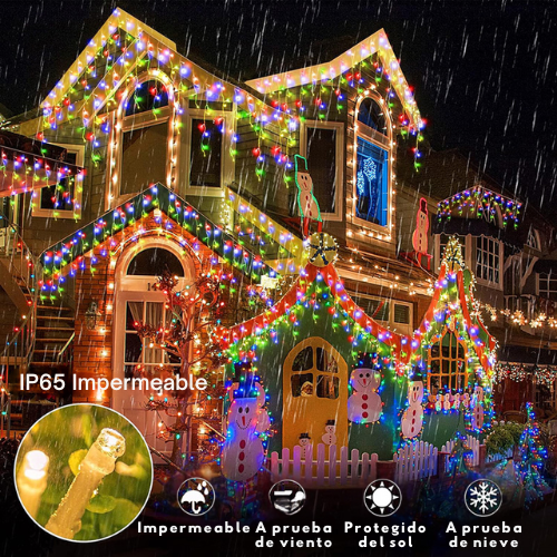 Luces de Navidad con Panel Solar 20 metros