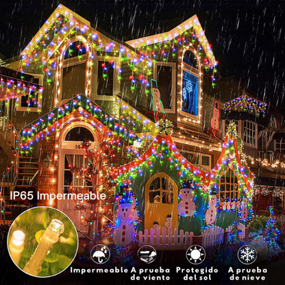 Luces de Navidad con Panel Solar 20 metros