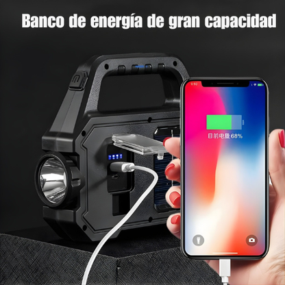Linterna multifuncional solar